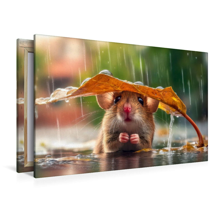 Premium Textil-Leinwand Gut, dass ich so wetterfest bin