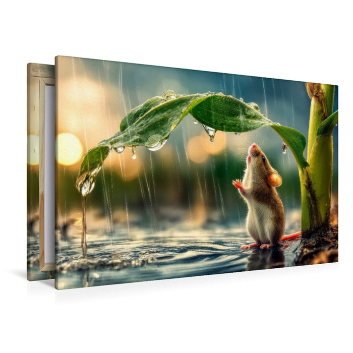 Premium Textil-Leinwand Das ist aber ein welliges Blatt