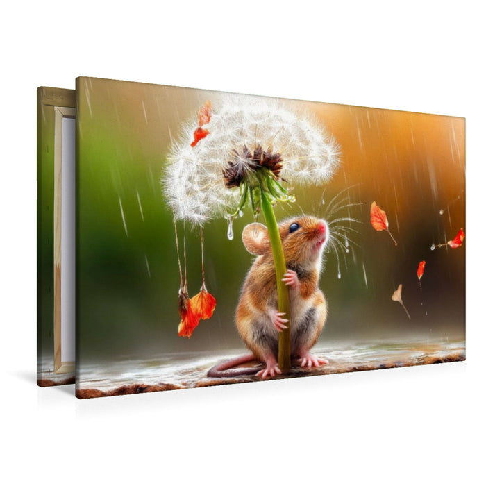 Premium Textil-Leinwand So ein wunderbarer luftiger Regenschirm