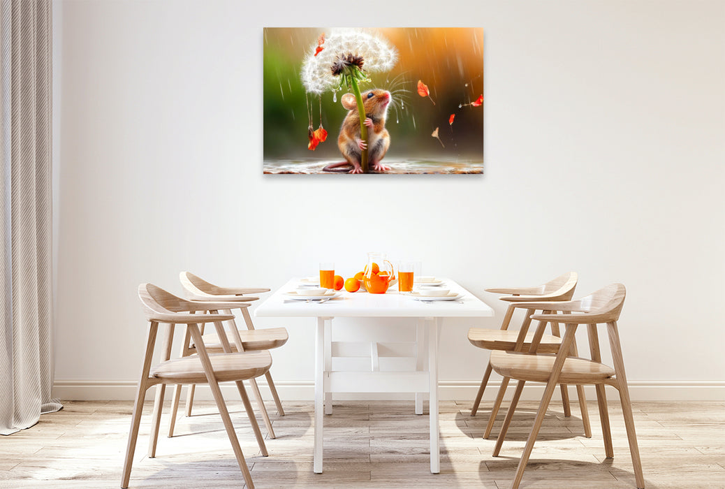 Premium Textil-Leinwand So ein wunderbarer luftiger Regenschirm