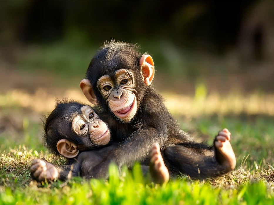 Affenstark verbunden - CALVENDO Foto-Puzzle'