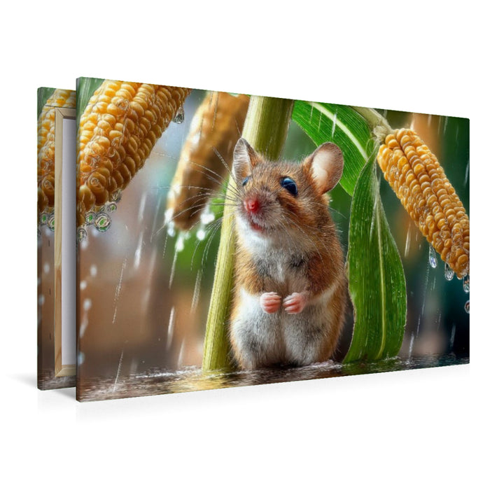 Premium Textil-Leinwand Herrlich, dieser Maiswald
