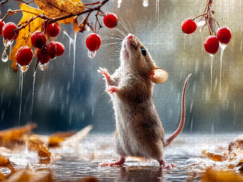 Das wird mein Regen-Snack - CALVENDO Foto-Puzzle'