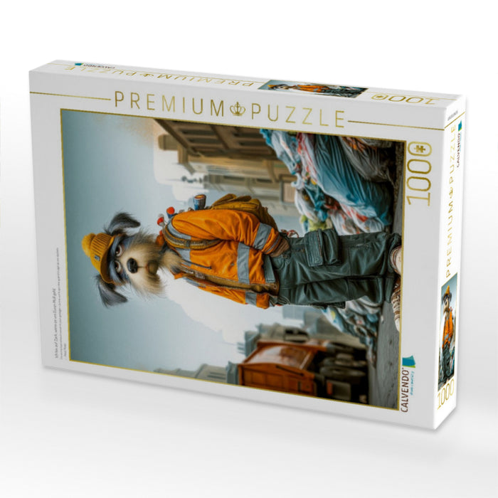 Ich bin auf Zack, wenn es um Euren Müll geht - CALVENDO Foto-Puzzle'