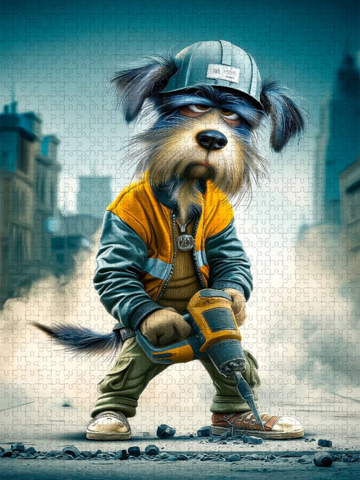 Ich sag´s Euch - ich bin der perfekte Straßenbaumeister - CALVENDO Foto-Puzzle'