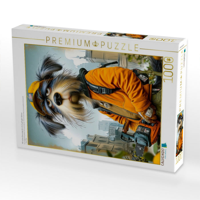 Mit meiner Baumsäge bin ich ein gefragter Gärtner - CALVENDO Foto-Puzzle'