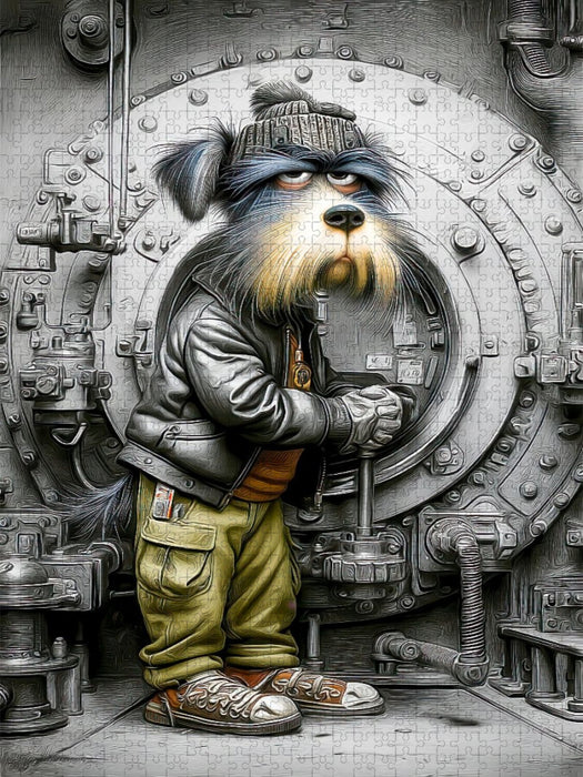 Voila, hier bin ich - die absolute Fachkraft für Dampfdruckkessel - CALVENDO Foto-Puzzle'