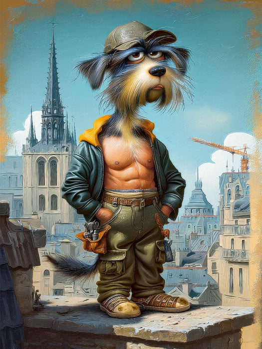 Als flinker Dachdecker komme ich hoch hinaus - CALVENDO Foto-Puzzle'