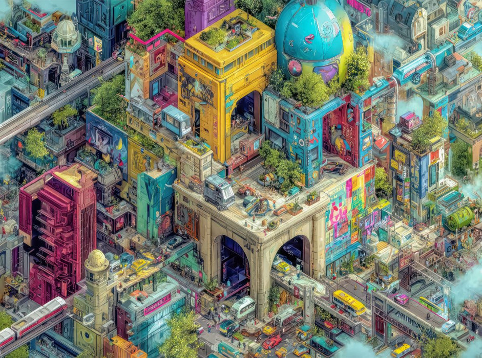 Urbanes Leben - CALVENDO Foto-Puzzle'