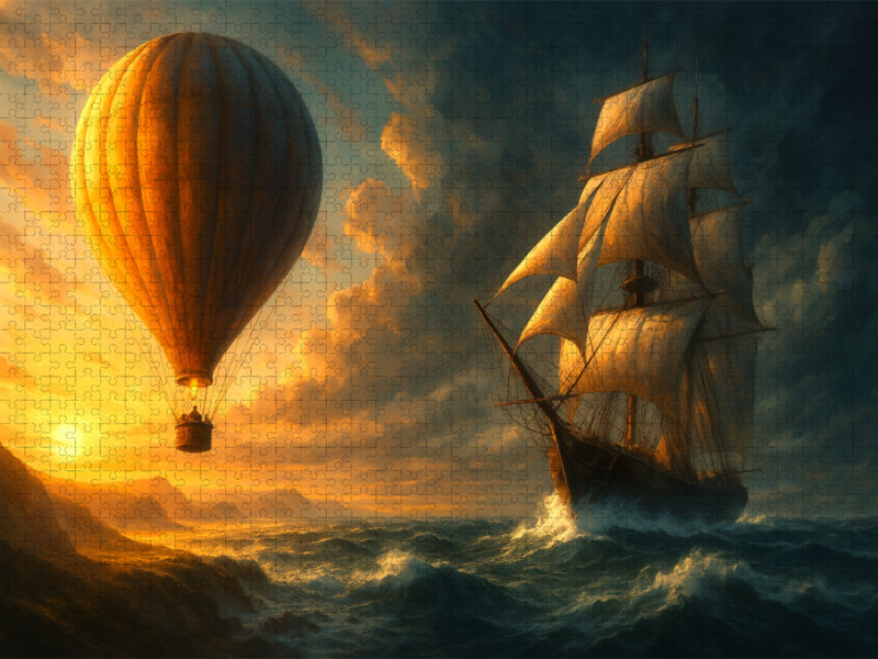 Zu Luft und im Wasser - CALVENDO Foto-Puzzle'