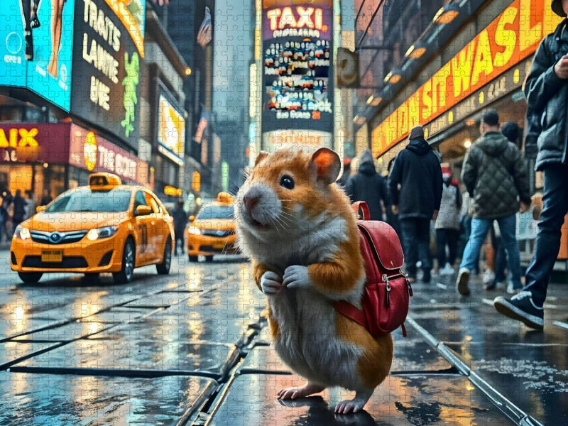 Hamster in New York - CALVENDO Foto-Puzzle'