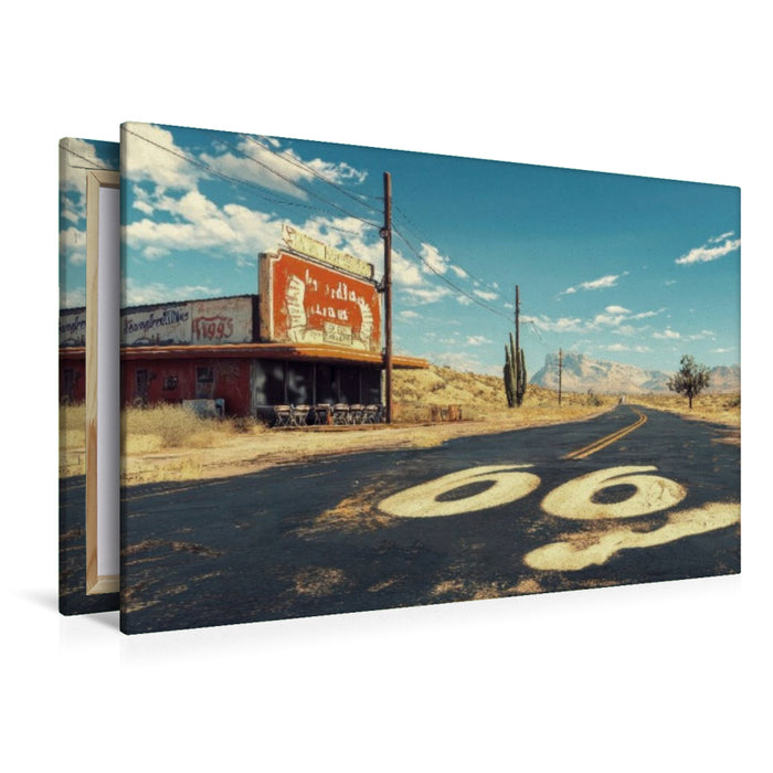 Premium Textil-Leinwand Von hier nach irgendwo