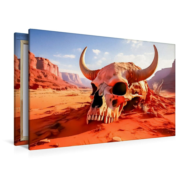Premium Textil-Leinwand Der Wüstenschädel