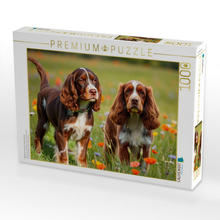 Niedliche American Cocker Spaniel - CALVENDO Foto-Puzzle'