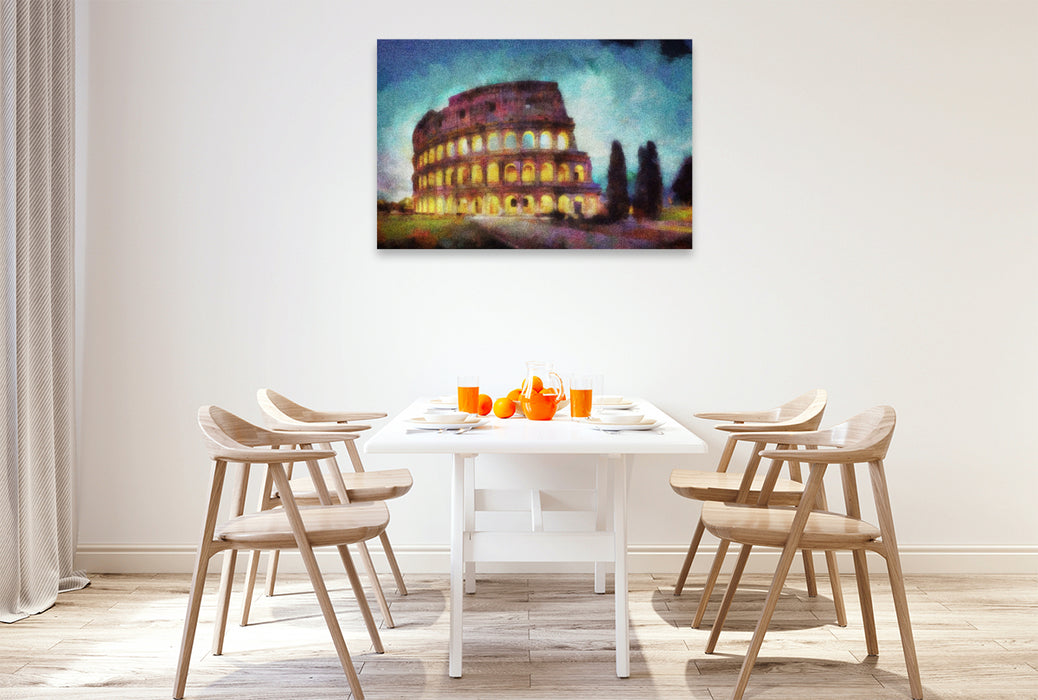 Premium Textil-Leinwand Kolosseum in Rom, Italien