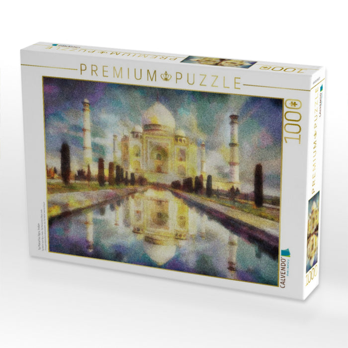 Taj Mahal bei Agra, Indien - CALVENDO Foto-Puzzle'