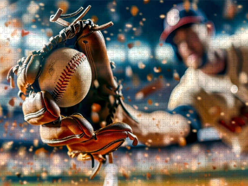 Brillanter Baseballfang - CALVENDO Foto-Puzzle'