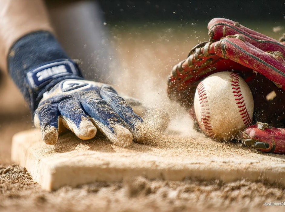 Spektakuläre Nahaufnahme an der Home Plate - CALVENDO Foto-Puzzle'