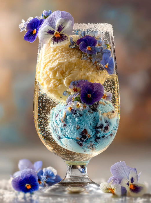 Eiscreme trifft Sekt - CALVENDO Foto-Puzzle'