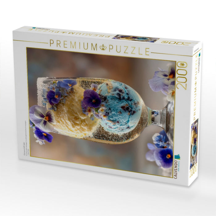 Eiscreme trifft Sekt - CALVENDO Foto-Puzzle'
