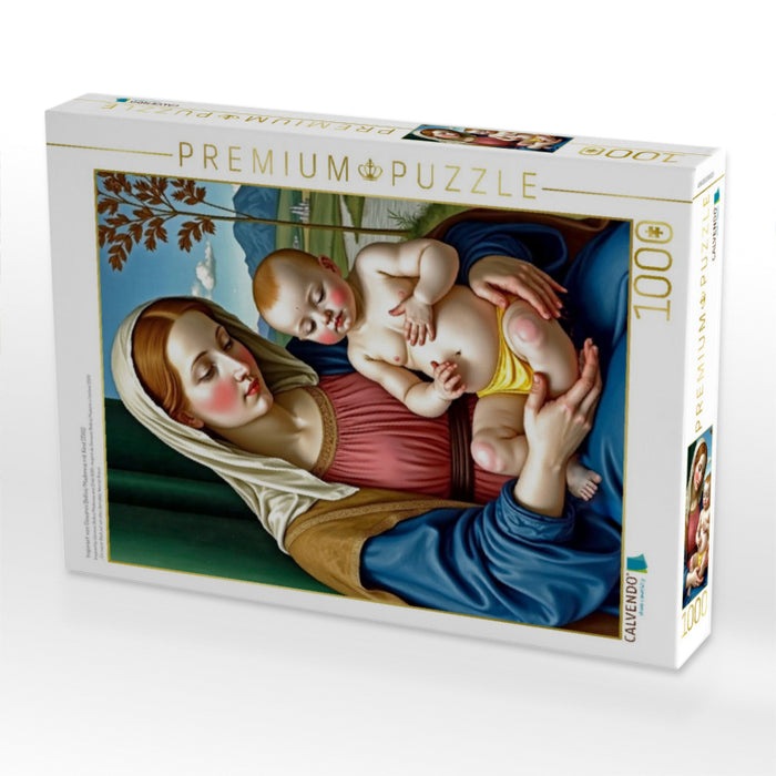 Inspiriert von Giovanni Bellini/Madonna mit Kind (1510) - CALVENDO Foto-Puzzle'