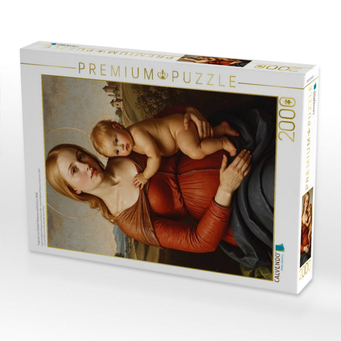 Inspiriert von Raffael/Madonna mit Kind (ca. 1508) - CALVENDO Foto-Puzzle'