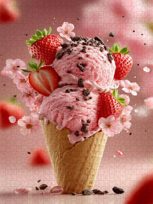 Ein Erdbeertraum - CALVENDO Foto-Puzzle'