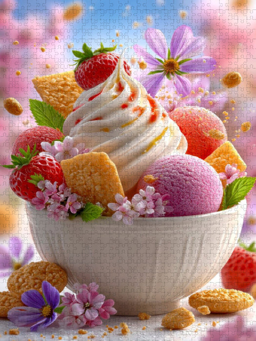 Ein Anblick zum Träumen - welch eine Eisverführung - CALVENDO Foto-Puzzle'