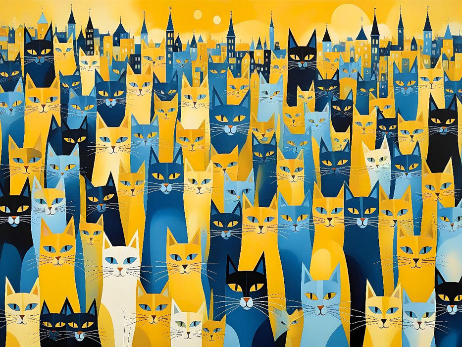 Katzengewimmel - CALVENDO Foto-Puzzle'