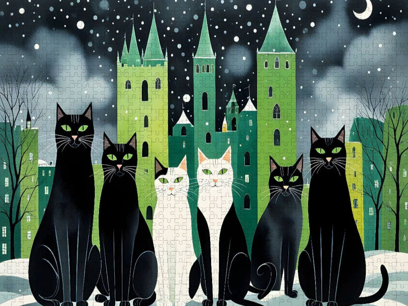 Katzenweihnacht - CALVENDO Foto-Puzzle'