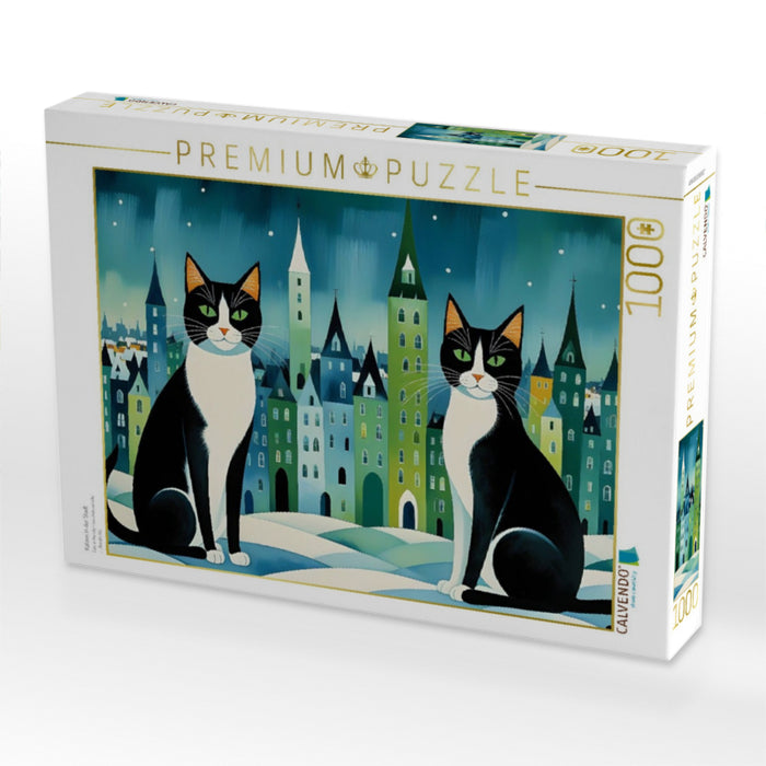 Katzen in der Stadt - CALVENDO Foto-Puzzle'