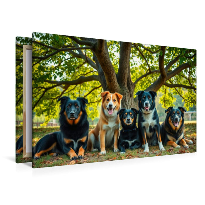 Premium Textil-Leinwand Geliebte Promenadenmischungen