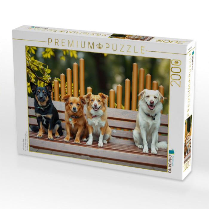 Rast auf der Bank - CALVENDO Foto-Puzzle'