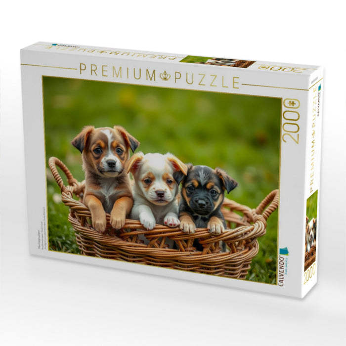 Mischlingswelpen - CALVENDO Foto-Puzzle'