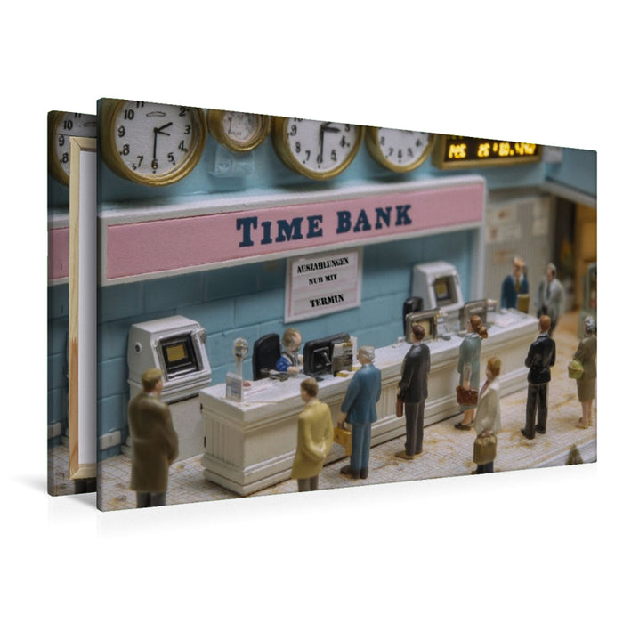 Premium Textil-Leinwand Hast du mal kurz Zeit?