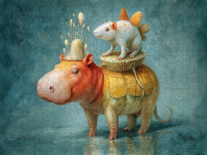 Humorvolle Tiere - CALVENDO Foto-Puzzle'