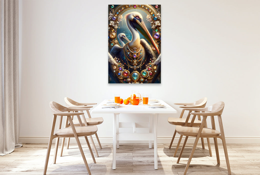 Premium Textil-Leinwand Magie des Albatros