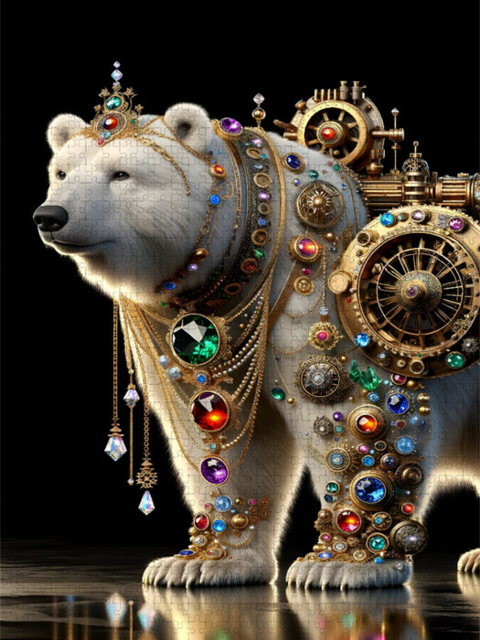 Eisbärenmagie
Krafttier Eisbär – Die Kraft des Nordlichts - CALVENDO Foto-Puzzle'