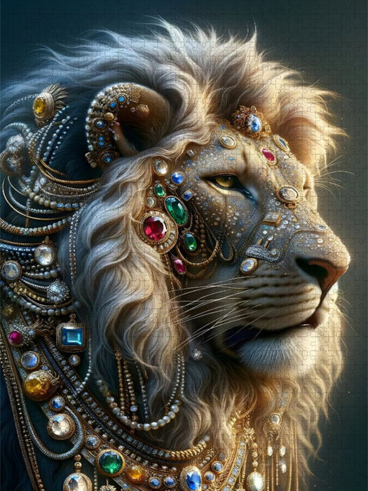 Der Löwenblick - CALVENDO Foto-Puzzle'