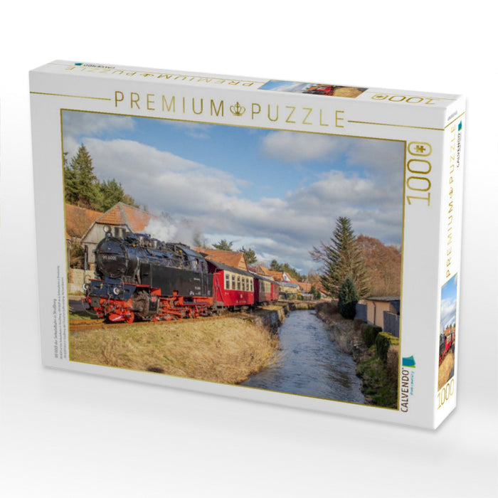 99 6001 der Selketalbahn in Straßberg - CALVENDO Foto-Puzzle'