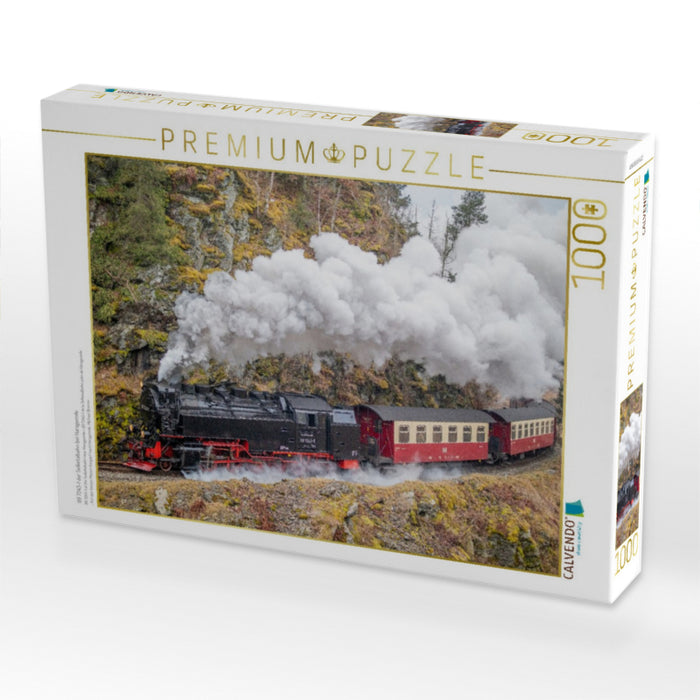 99 7243-1 der Selketalbahn bei Harzgerode - CALVENDO Foto-Puzzle'