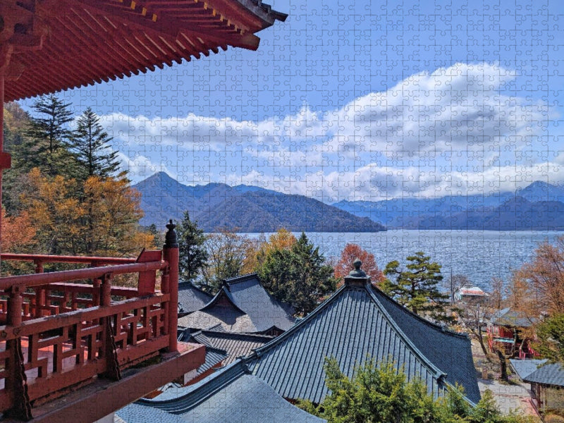 Chuzen-ji Tempel in Nikko - CALVENDO Foto-Puzzle'