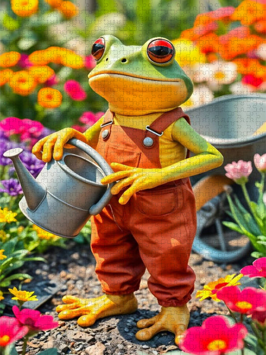 Garten-Guru mit grünem Daumen - CALVENDO Foto-Puzzle'