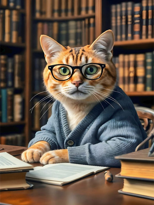 Die schlaue Miez - CALVENDO Foto-Puzzle'