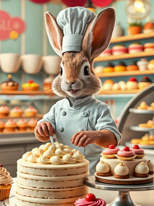 Backe, backe Hase. Ein zuckersüßer Hase - CALVENDO Foto-Puzzle'