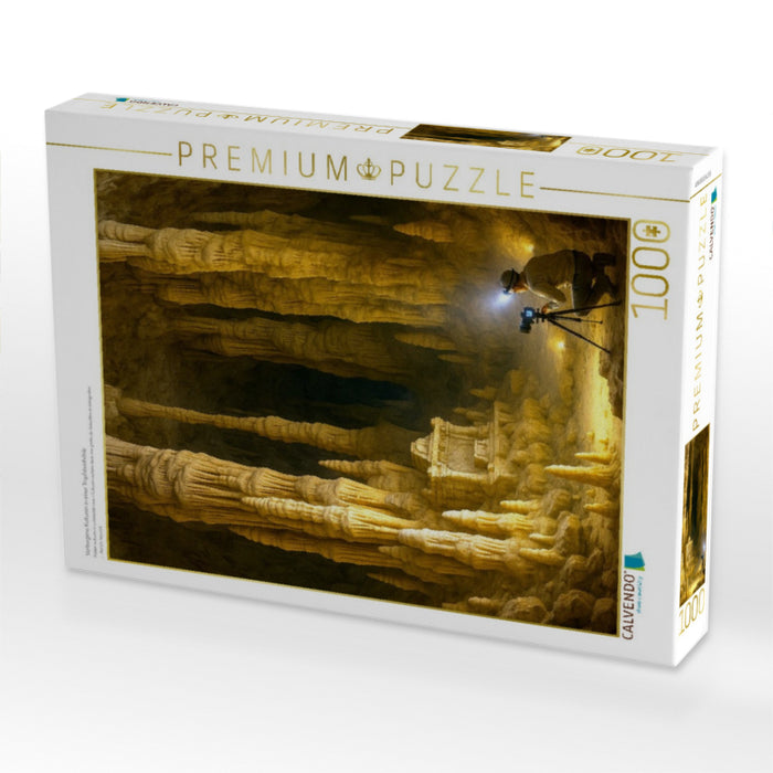 Verborgene Kulturen in einer Tropfsteinhöhle - CALVENDO Foto-Puzzle'