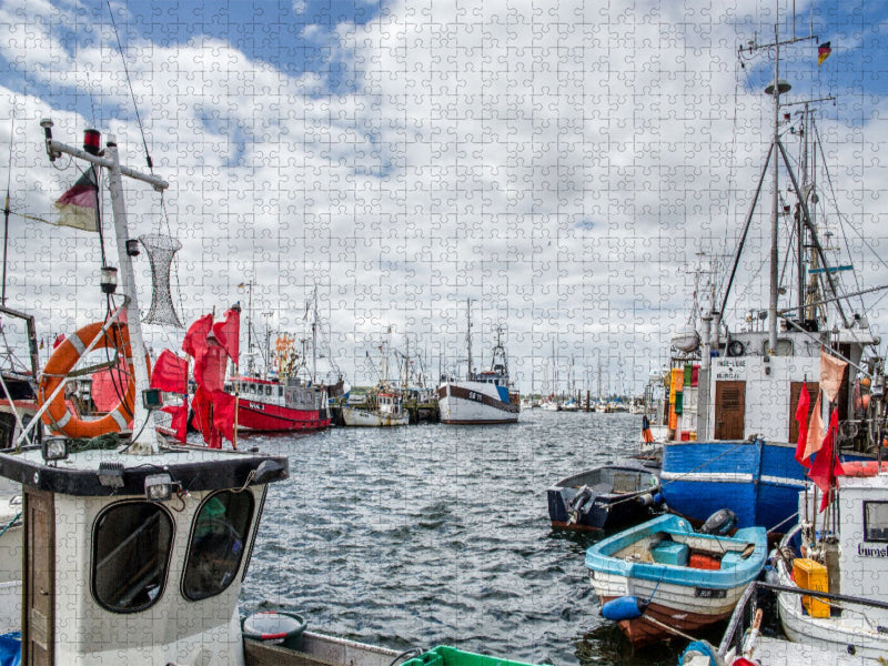 Fischereihäfen an der Ostseeküste - CALVENDO Foto-Puzzle'