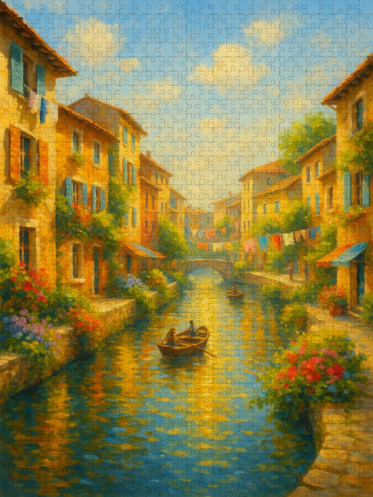 Zwischen Gassen und Wasser - CALVENDO Foto-Puzzle'