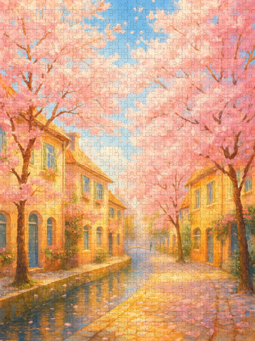 Blüten in der Morgenluft - CALVENDO Foto-Puzzle'