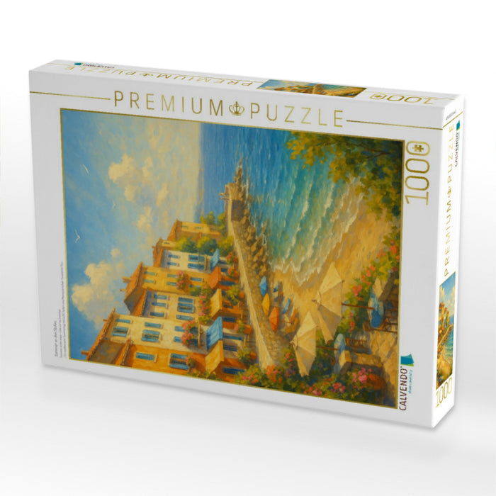 Sommer an den Stufen - CALVENDO Foto-Puzzle'